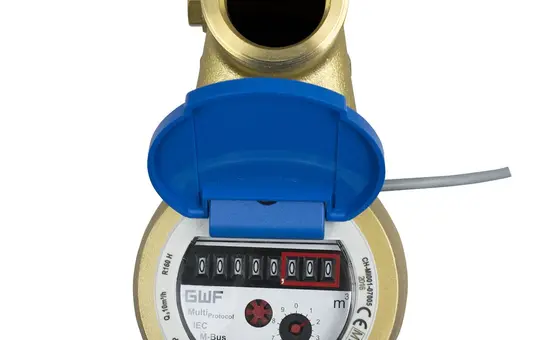 LINGG&JANKE 85584SEC KNX-Warmwasserzähler GWF MTWcoder MP-V, DN20, ab, 4 m³/h | 105 mm