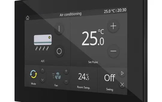 ZENNIO ZVIZ70V2A KNX-Touchpanel schwarz | 7 Zoll