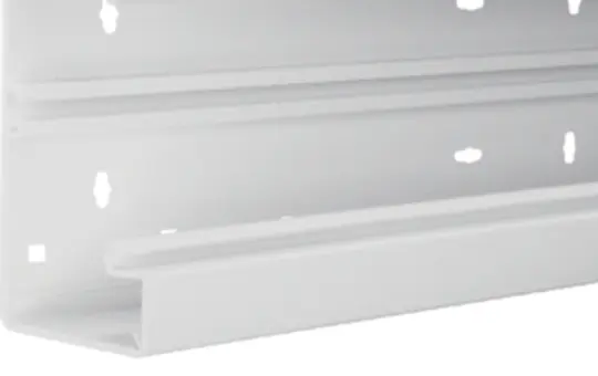 HAGER BR6517019016 tehalit Brüstungskanal-Unterteil 80 mm, Kunststoff | verkehrsweiß | 65x170 mm