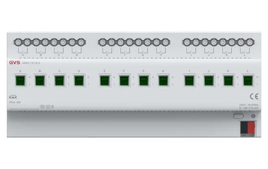 GVS ARSA-12/16.S KNX Schaltaktor 12-fach, 16A, KNX-Secure