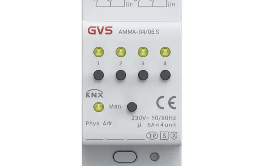 GVS AMMA-04/06.S KNX-Universalaktor 4-fach, KNX-Secure