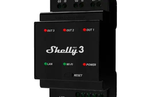 SHELLY Pro 3 Schaltaktor 3-Kanal