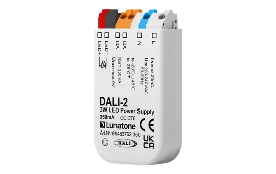 LUNATONE 89453762-350 DALI-LED-Power-Supply CC DT6 3 W, 350 mA