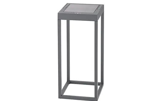 SIGOR 4515601 Akku-Solarleuchte Numove 2,2W 2700K IP54 172lm Ra85 dim | graphitgrau | 325 mm