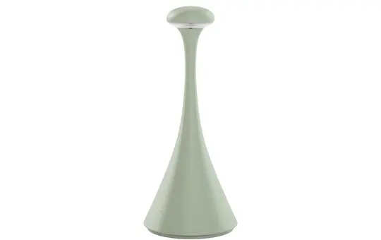 SIGOR 4541501 Akku-Tischleuchte Nudrop mini 1,8W Flex-Mood 2200K/2700K IP54 133lm Ra85 dim | salbeigrün | ⌀90x210 mm