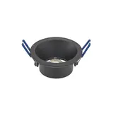 SIGOR 9861701 Einbaustrahler rund, zurückgesetzt | schwarz | ⌀83x24 mm