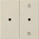 GIRA 549301 eNet Funk Bedienaufsatz System 55 2-fach | cremeweiß glänzend