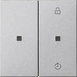 GIRA 549326 eNet Funk Bedienaufsatz System 55 2-fach | farbe alu