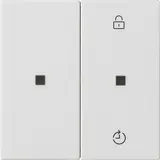GIRA 549327 eNet Funk Bedienaufsatz System 55 2-fach | reinweiß matt