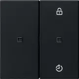 GIRA 5493005 eNet Funk Bedienaufsatz System 55 2-fach | schwarz matt
