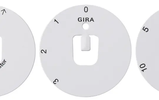 GIRA 818300 Set Symbolscheiben System 55 mit Knebel