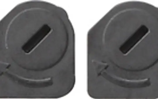 GIRA 857500 Set Drehriegel System 106 Standard