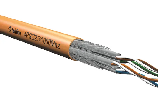 ELMAT 11384020-001 Datenleitung Cat.7 S/FTP 1000 MHz simplex Ring 50 m | orange | Ø 7,5 mm