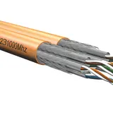 ELMAT 11384022-001 Datenleitung Cat.7 S/FTP 1000 Mhz duplex Ring 50 m | orange | Ø 7,5 x 15,3 mm