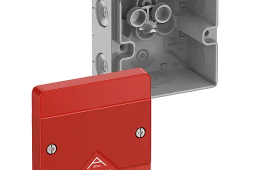 SPELSBERG Abox 025-L/SB Abzweigkasten ohne Klemmen Standard | grau/rot | 2,5 mm²