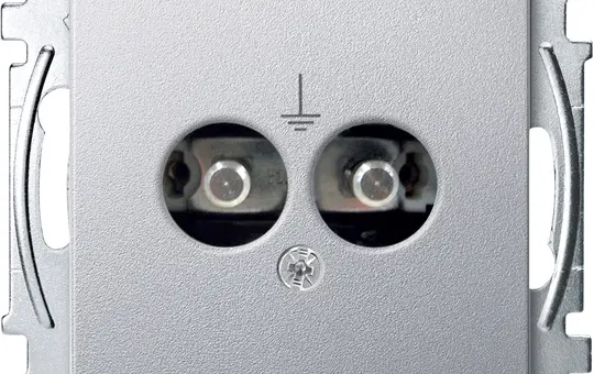 MERTEN MEG2100-0460 Potentialausgleich-Steckdose System M 2-fach | aluminium