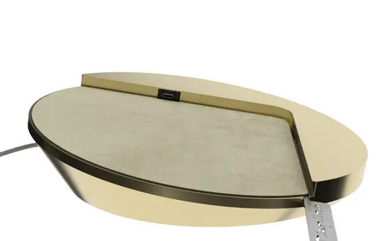 DISPLINE DSP-5-30-1009-13 Wandhalterung Sunset Console iPad 10,9 Zoll | gold eloxiert