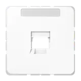 JUNG CD569-1WEWW Modular-Jack-Abdeckung Serie CD 1-f., Schriftf, UMA-CAT6A RADIALL Panduit Assmann | alpinweiß
