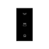 JUNG A50NATXSW-L Schriftfeldabdeckung hinterleuchtbar F50 Serie A/AS schwarz