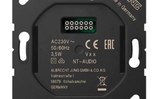 JUNG NT-AUDIO Netzteil für Smart Radio DAB+ für Smart Radio DAB+ Art.-Nrn.: DAB .. und DAB ..