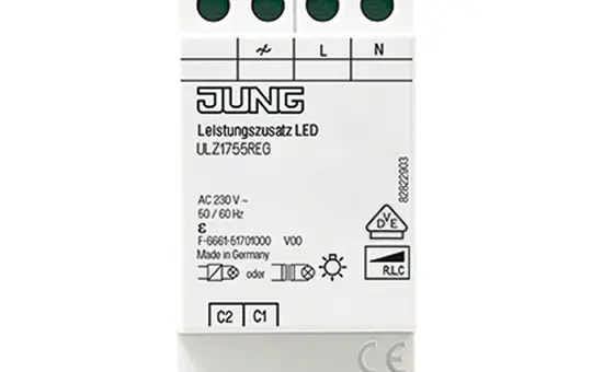 JUNG ULZ1755REG Leistungszusatz LED REG, 2 TE
