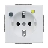 BUSCH-JAEGER 3120 EUCB-83 SCHUKO-Steckdose Future FI-Schutzschalter | alusilber
