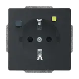 BUSCH-JAEGER 3120EUCB-885 SCHUKO-Steckdose Future FI-Schutzschalter | schwarz matt