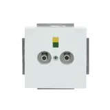 BUSCH-JAEGER 2095 UC-84 Potentialausgl.-Steckdose Future 2-fach | studioweiß