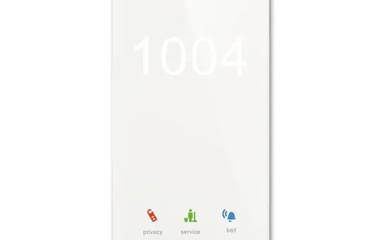 BUSCH-JAEGER TSN/U.2.11-CG KNX-Touch-RTR tacteo mit Raumnummer | glas weiß