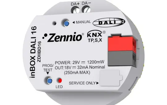 ZENNIO ZDIIBD16 KNX-DALI Interface inBOX 1-fach, 16 Gruppen