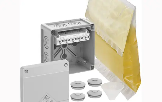 SPELSBERG Abox Pro XT-6² Abzweigkasten IP68 mit Schraubklemmen | grau | 6 mm²