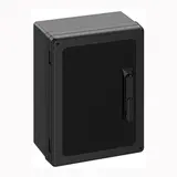 SPELSBERG GEOS-S 3040-18-o/SH/sw Schaltschrank mit schwarzer Tür, mit Schwenkhebel | schwarz | 300x400x18
