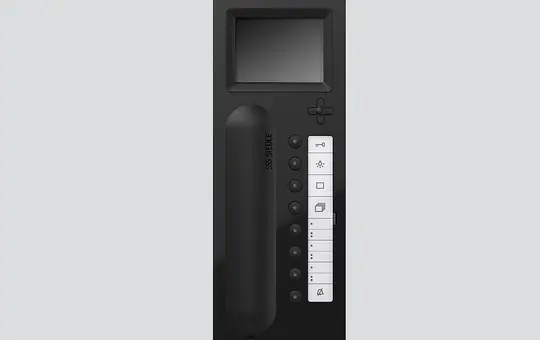 SIEDLE AHTV 870-0 SH/S Haustelefon Video Access mit Display | schwarz-hochglanz/schwarz