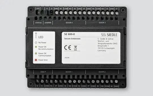 SIEDLE SE 600-0 Secure Extension für den Secure Controller | schwarz