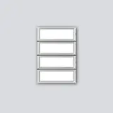 SIEDLE TM 700-4-0 Namensschild-Oberteil für das TM 700-4-… | grau