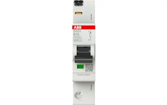 ABB SX201-B16 Leitungsschutzschalter 1-polig Typ B 16 A, Schalthebel