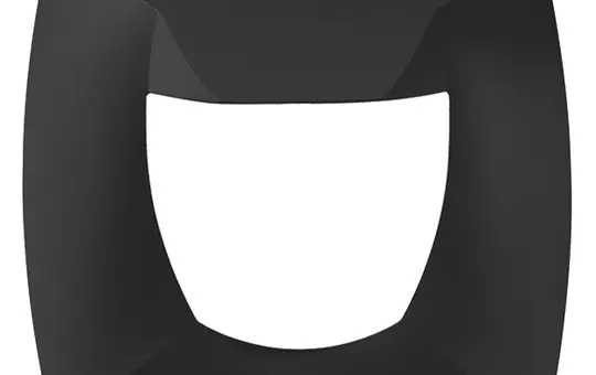 THEBEN Abdeckrahmen PräsenzLight 180 AP-Rahmen PräsenzLight Standard | schwarz