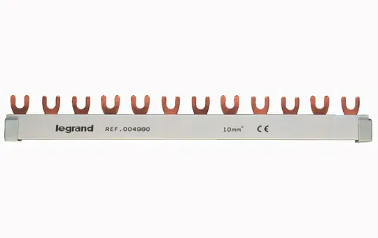 LEGRAND 004980 Gabelkammschiene 3-polig, für FI- mit LS-Schalter