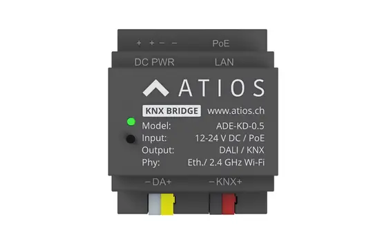 ATIOS ADE-KD KNX Matter Bridge LAN/WLAN, PoE o. 12-24 V DC