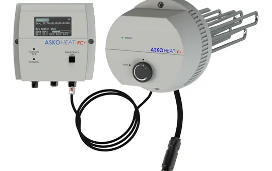 ASKOMA AHF180-TI-plus-4.4 Flansch-Heizstab ASKOHEAT+2.0 7-stufig, 400 V, 4,4 kW