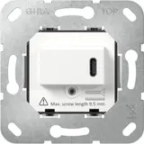 GIRA 236200 USB-Spannungsversorgung USB C, 65 W | weiß