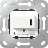 GIRA 236200 USB-Spannungsversorgung USB C, 65 W | weiß