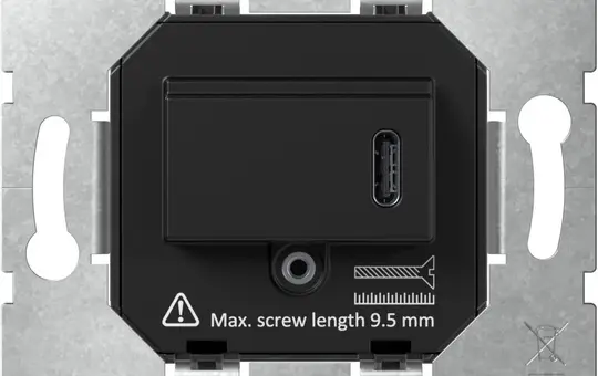 GIRA 236300 USB-Spannungsversorgung USB C, 65 W | schwarz