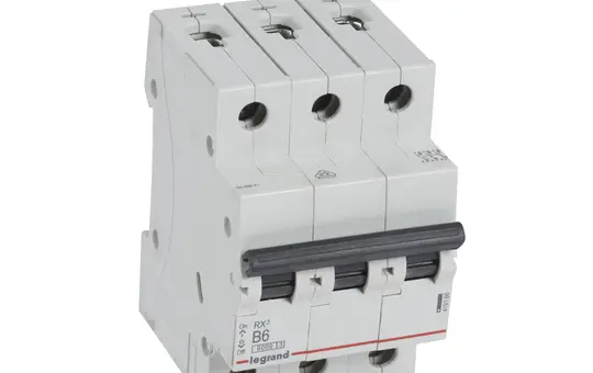 LEGRAND 419166 RX³ Leitungsschutzschalter B-Char. 6 A, 6 kA, 3-polig