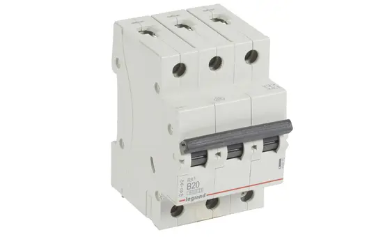 LEGRAND 419170 RX³ Leitungsschutzschalter B-Char. 20 A, 6 kA, 3-polig