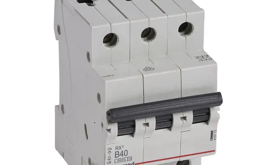 LEGRAND 419173 RX³ Leitungsschutzschalter B-Char. 40 A, 6 kA, 3-polig