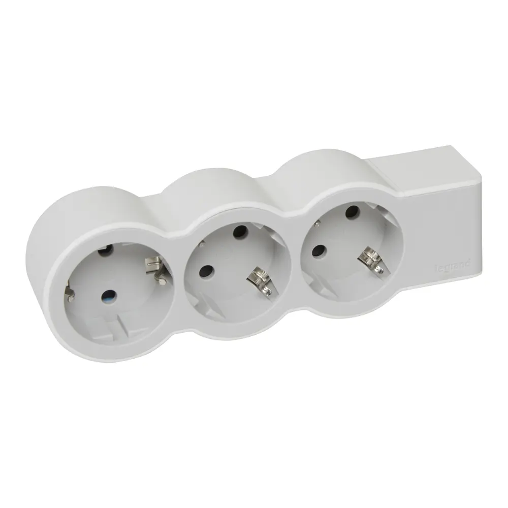 LEGRAND 694573 Steckdosenleiste ohne Kabel 3 Steckdosen, flach