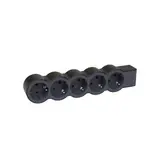 LEGRAND 694578 Steckdosenleiste ohne Kabel 5 Steckdosen, flach | schwarz