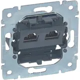 LEGRAND 775768 Netzwerkdose PRO21 2-fach, Cat. 6, STP