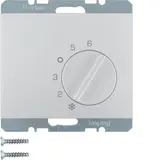 BERKER 20267103 Raumtemperaturregler K.1/K.5 Wechsler, 230 V | aluminium